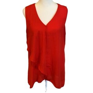 Vince Camuto Dress tank. Size M. Red (w/ orange hue) color. Pretty!
